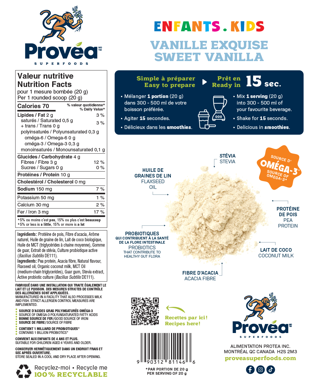 Provea - Vanille 300g