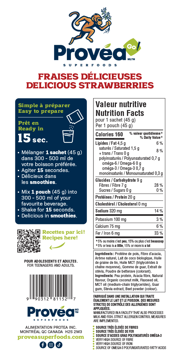 Provea - Fraises 45g