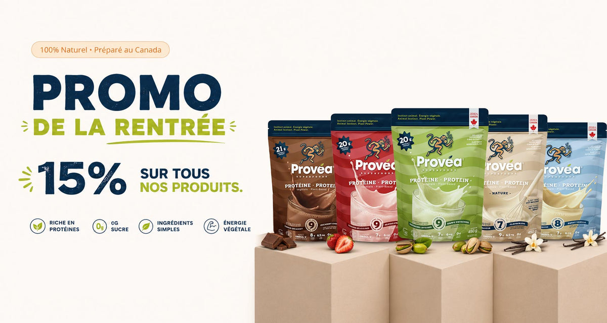 Promo de la rentrée Provéa — 15 % sur tous nos produits